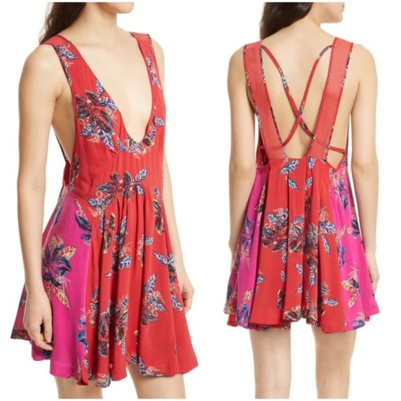 Free People Thought I Was Dreaming Mini Dress (M) - Picture 1 of 8